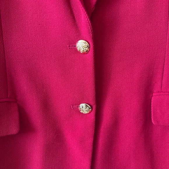 Lauren Ralph Lauren Red Blazer with logo emblem vintage - Picture 3 of 7